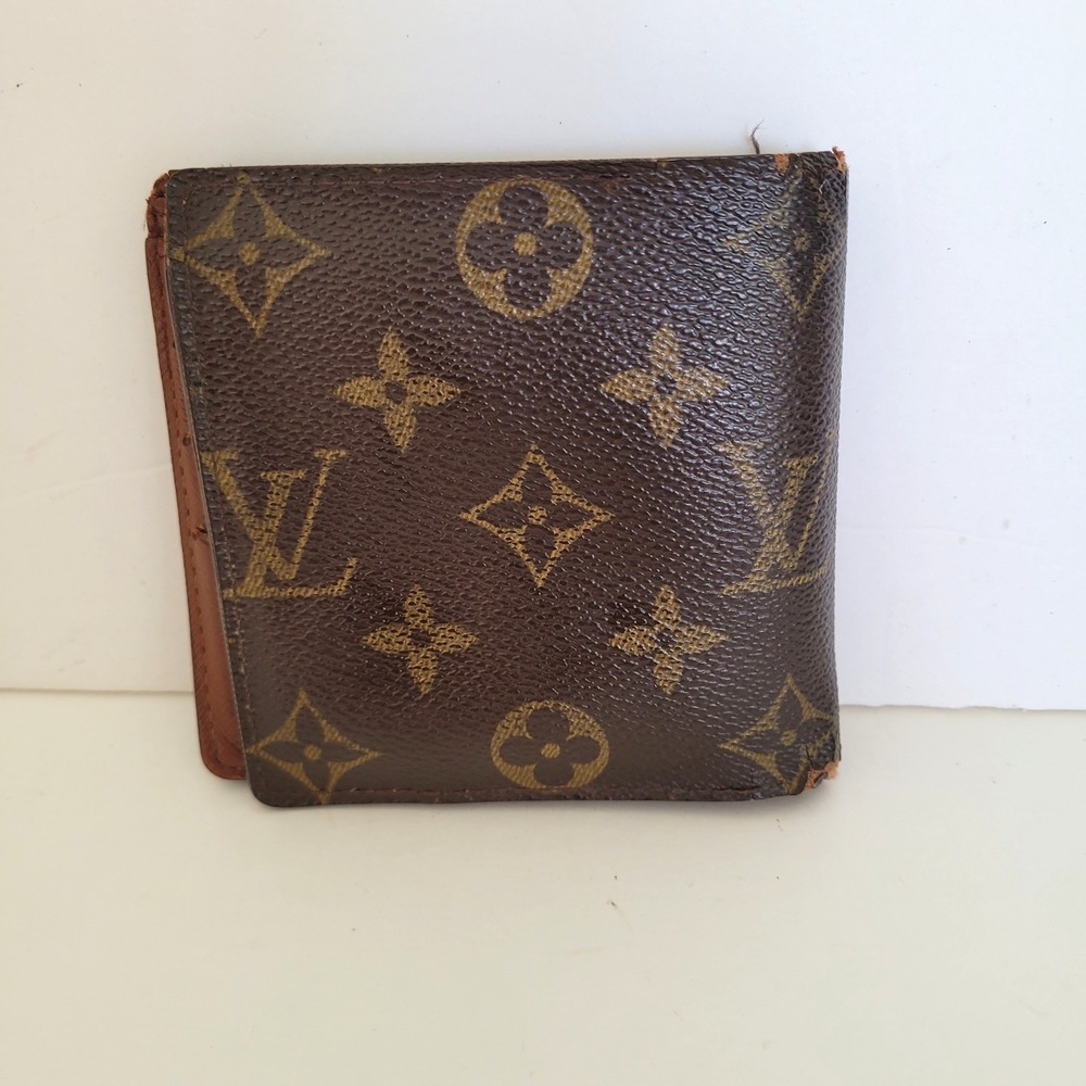 Louis Vuitton Monogram Bifold Wallet Brown CA0024 Made in Spain Project Piece - Picture 2 of 15